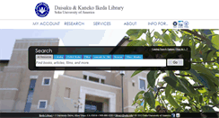 Desktop Screenshot of ikedalibrary.soka.edu