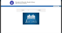 Desktop Screenshot of library.soka.edu