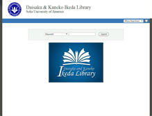 Tablet Screenshot of library.soka.edu